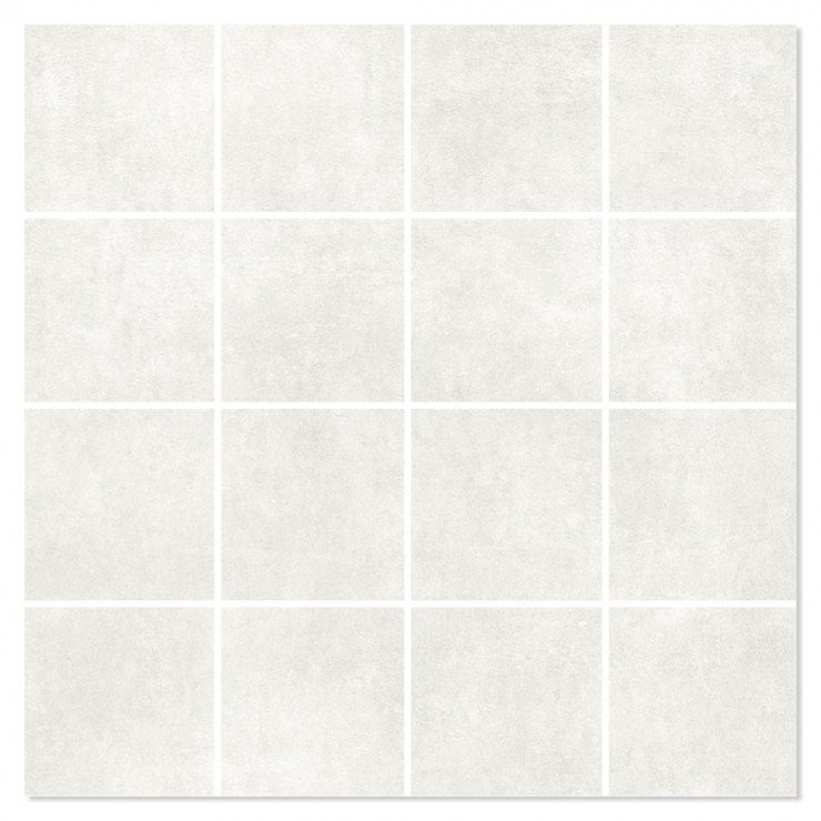 Mosaik Klinker Albareto Hvid Mat 30x30 (7x7) cm-0